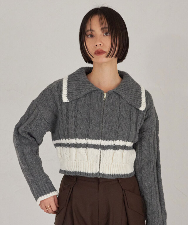 rueblanche ZIPニットケープ Rue Blanche™ | Official Store