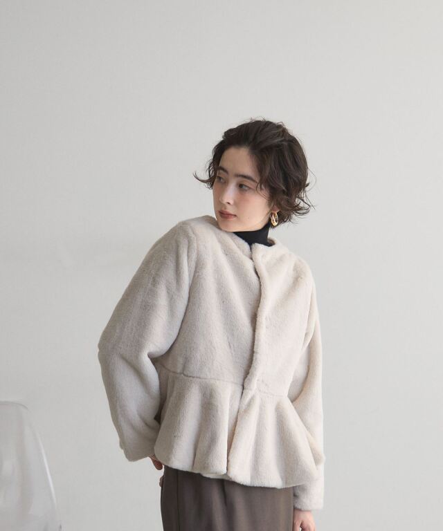 オフィシャルサイト限定】ペプラムファージャケット