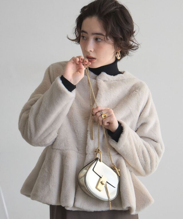 オフィシャルサイト限定】ペプラムファージャケット