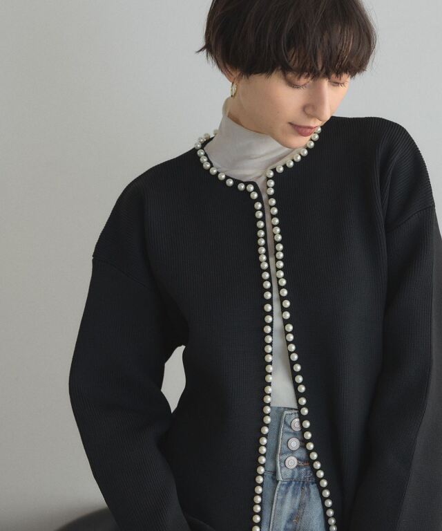 【オフィシャルサイト限定】スカラップパールカーディガン