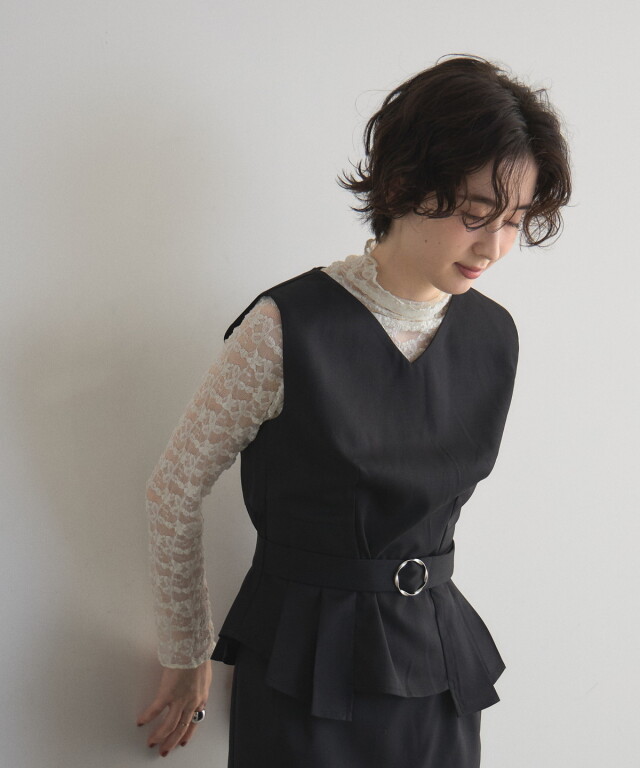 オフィシャルサイト限定】ボトルネックレーストップス