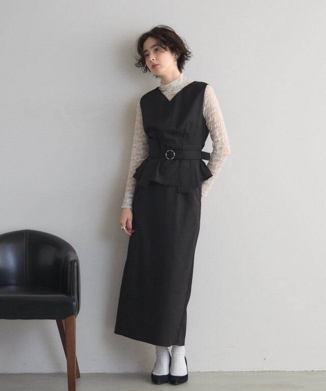 オフィシャルサイト限定】ボトルネックレーストップス