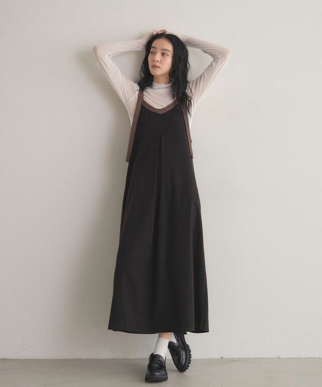 オフィシャルサイト限定】配色2WAYタックワンピース