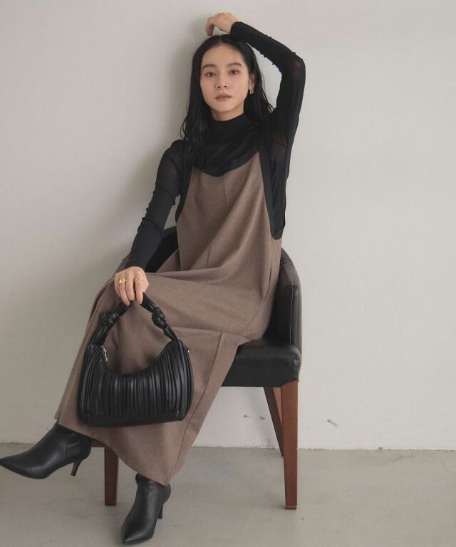 オフィシャルサイト限定】配色2WAYタックワンピース