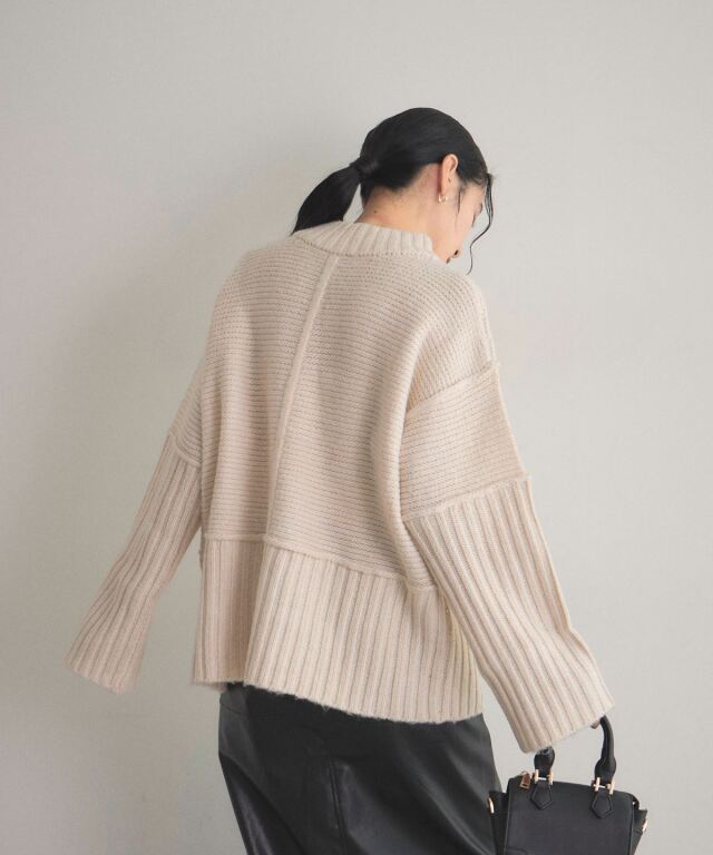 オフィシャルサイト限定】ロングリブクルーネックニット