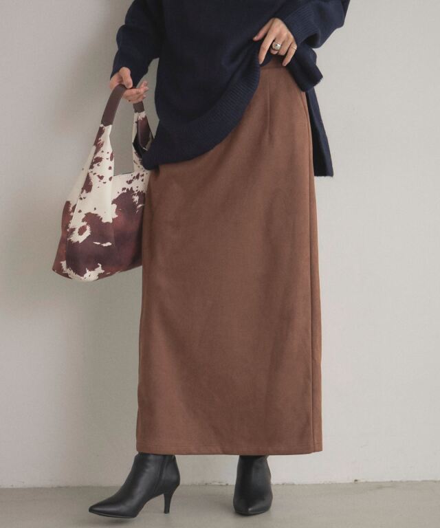 【オフィシャルサイト限定】フェイクスエードタイトスカート