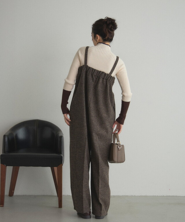 オフィシャルサイト限定】ツイードベアサロペット