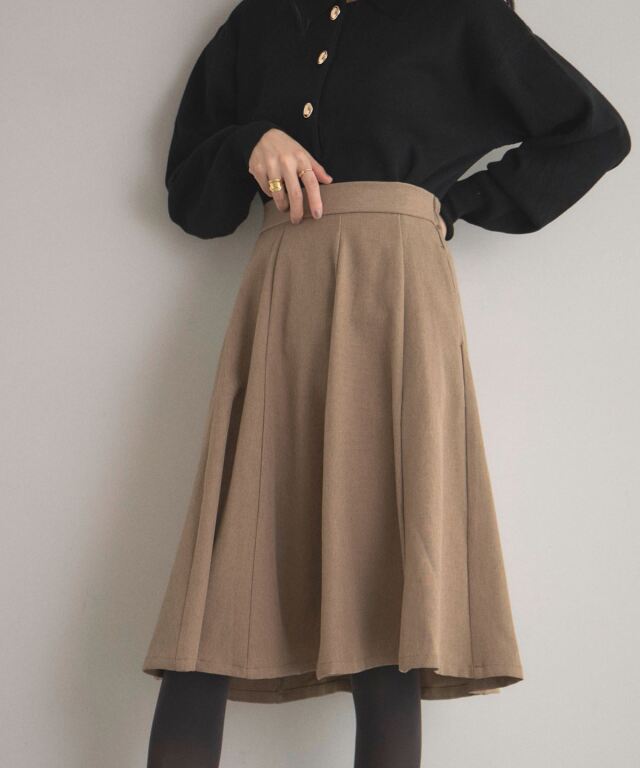 オフィシャルサイト限定】ミディフレアスカート