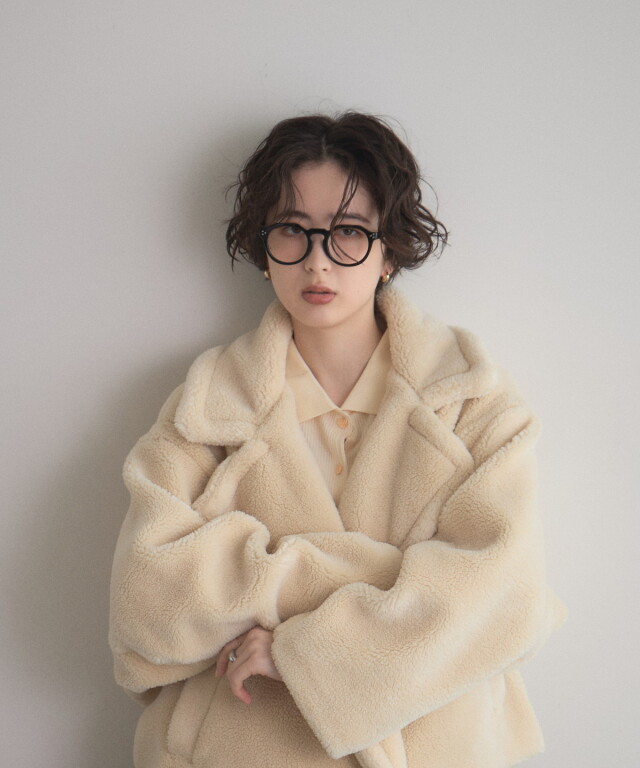 オフィシャルサイト限定】テディボアビッグカラーショートコート