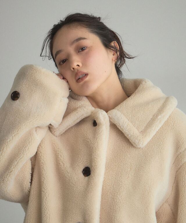 未使用級♡ スタニングルアー　ステンカラー　テディベアコート　ボア 未使用級♡ スタニングルアー ステンカラー テディベアコート ボア