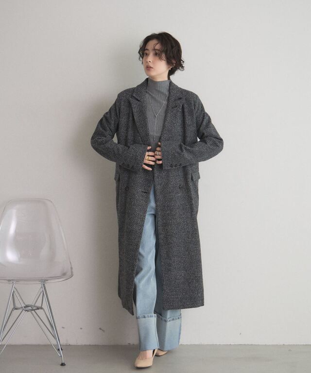 オフィシャルサイト限定】ツイードチェスターコート
