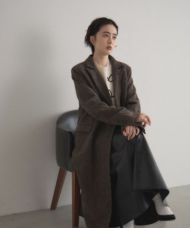 オフィシャルサイト限定】ツイードチェスターコート