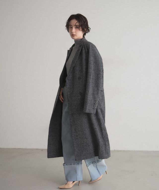 オフィシャルサイト限定】ツイードチェスターコート