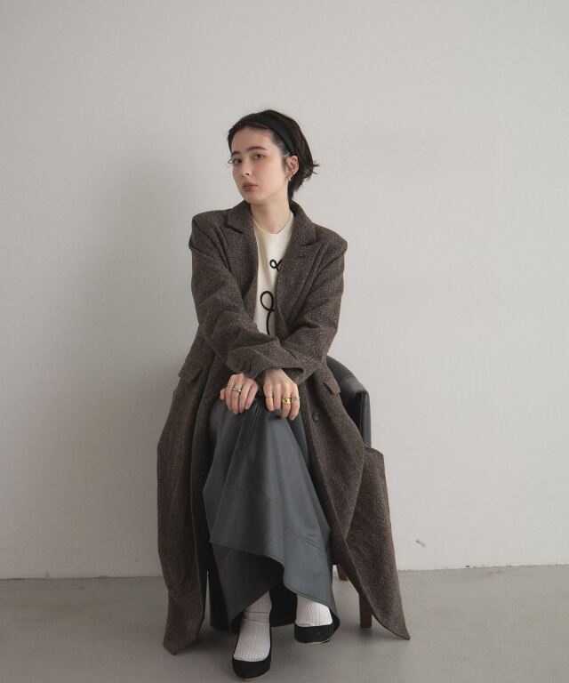 オフィシャルサイト限定】ツイードチェスターコート