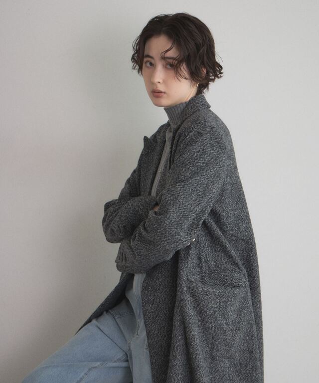 KATHARINE HAMNETT チェスターコート グレー ツイード KATHARINE HAMNETT チェスターコート グレー ツイード KATHARINE