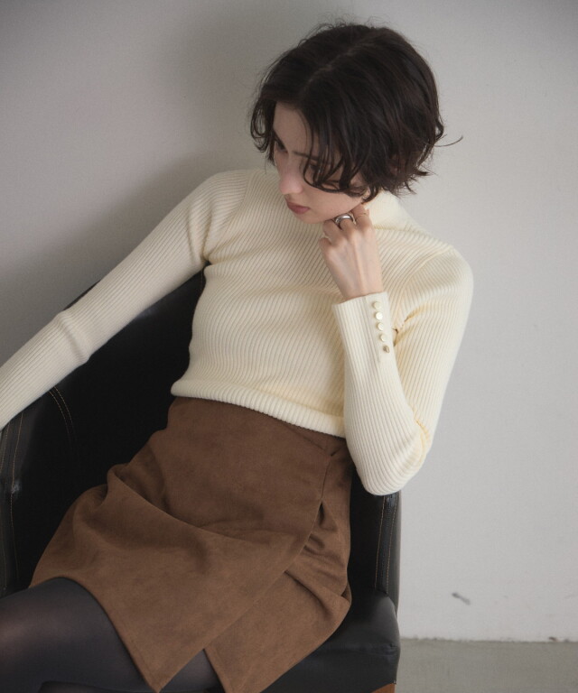 オフィシャルサイト限定】フェイクスエードミニスカート