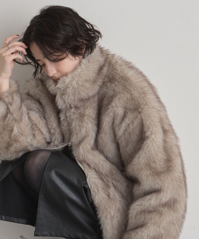 WEB限定】フェイクファージャケット