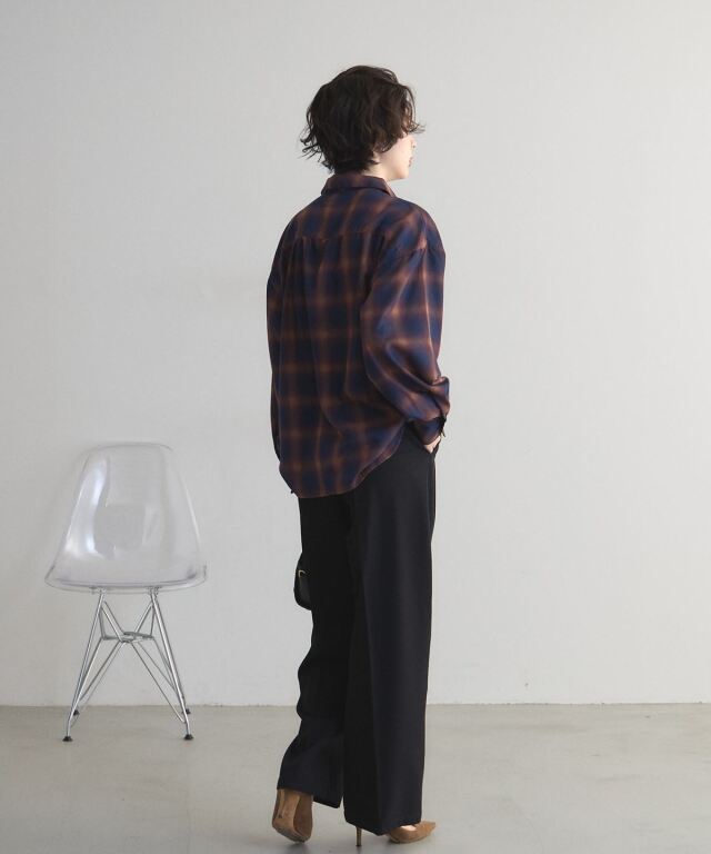 オフィシャルサイト限定】チェックフリルシャツ