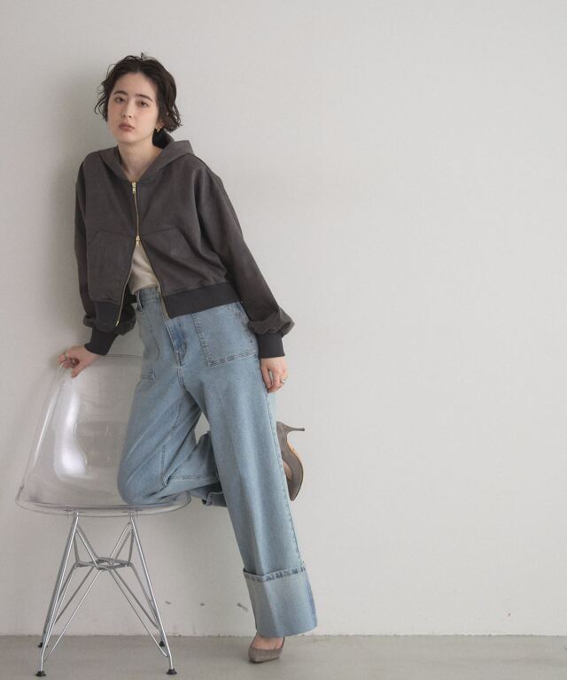 オフィシャルサイト限定】スエードポンチWZIPパーカー