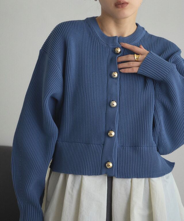 【サカイ】ドッキング/カーディガン/グレー×ブルー/バイカラー サカイ】ドッキング/カーディガン/グレー×ブルー/バイカラー サカイ