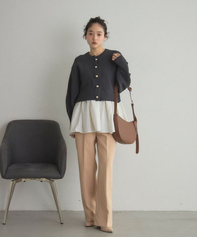 kolor ドッキングガーディガン kolor ミックスパーツ ドッキング ニットカーディガン - メルカリ