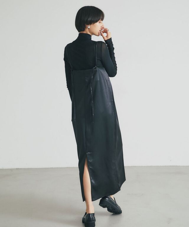 オフィシャルサイト限定】サテンキャミワンピース