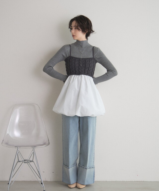 【オフィシャルサイト限定】ケーブルバルーンキャミ