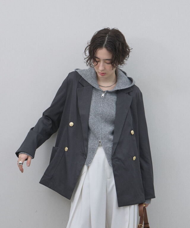 【2024SS】【美品】relume クリアツイルライトジャケット オフィシャルサイト限定】ツイルライトテーラードジャケット