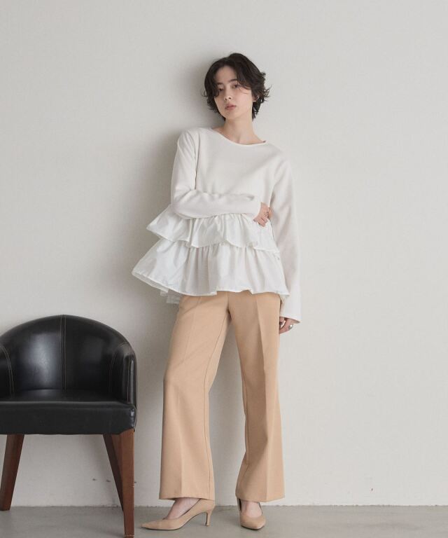 オフィシャルサイト限定】ダブルティアードトップス