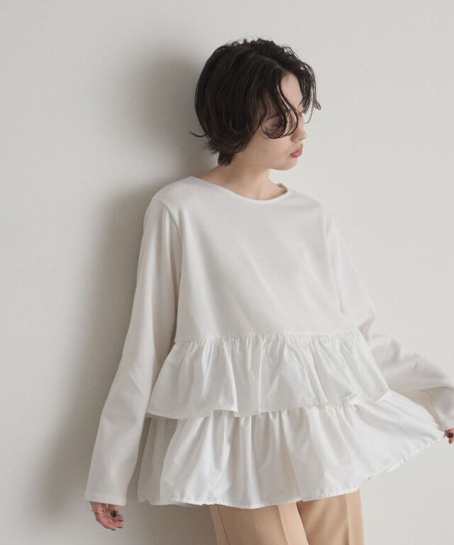 【オフィシャルサイト限定】ダブルティアードトップス