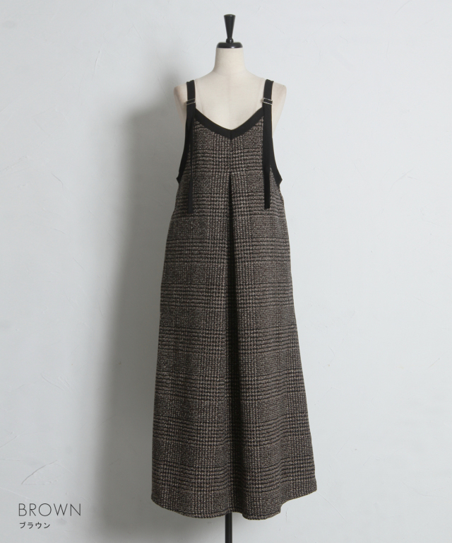 オフィシャルサイト限定】グレンチェック2WAYワンピース