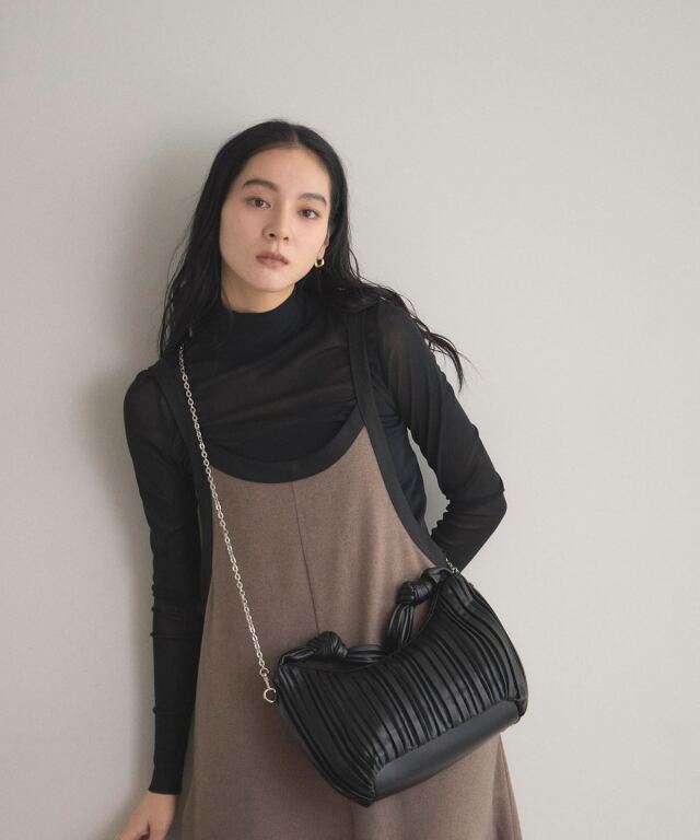 オフィシャルサイト限定】ワンハンドルプリーツバッグ