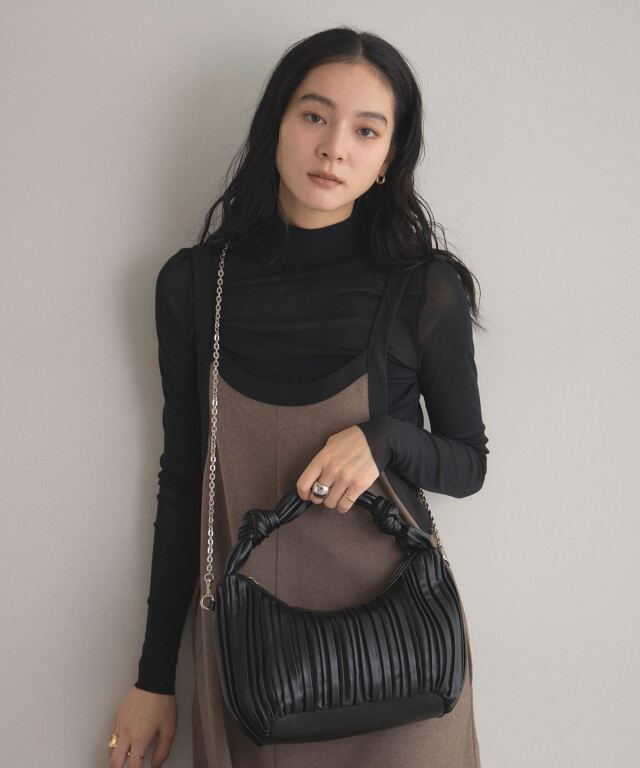 オフィシャルサイト限定】ワンハンドルプリーツバッグ