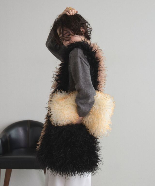 オフィシャルサイト限定】フェイクファートートバッグ