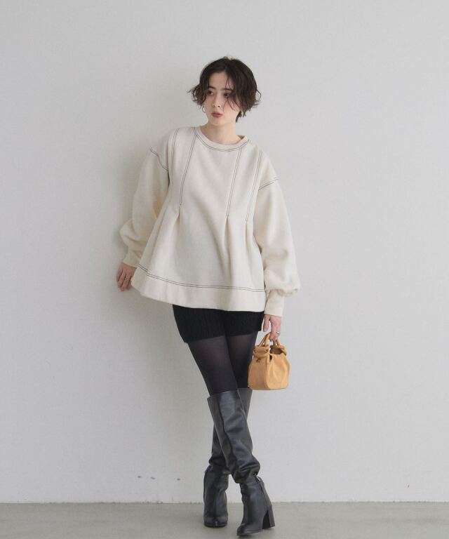 オフィシャルサイト限定】タックAライン裏起毛スウェット