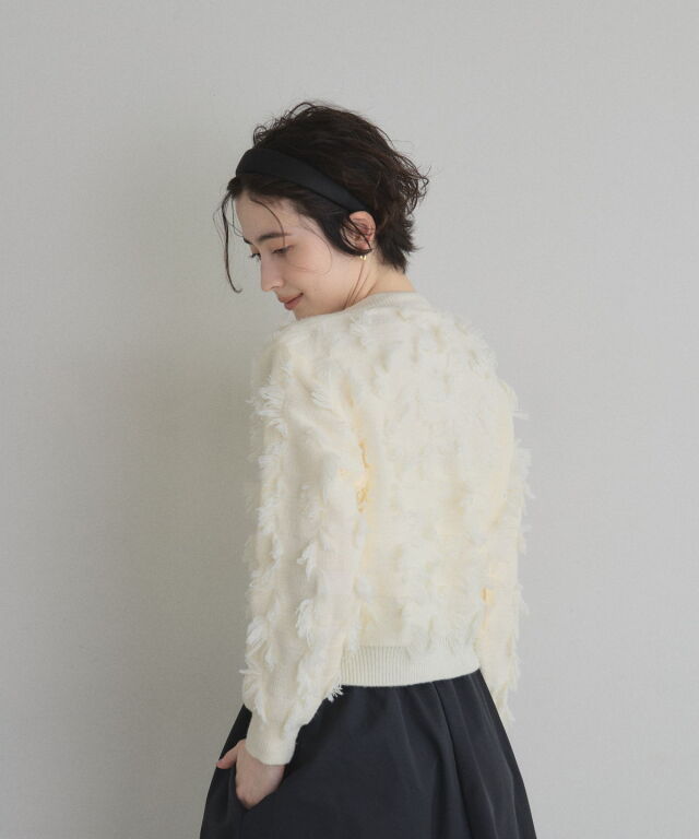 本日限定最終売り切り価格‼︎Ungrid新作フリンジニット Re:EDIT（リエディ） ニット セーター 「2024-25 WINTER COLLECTION
