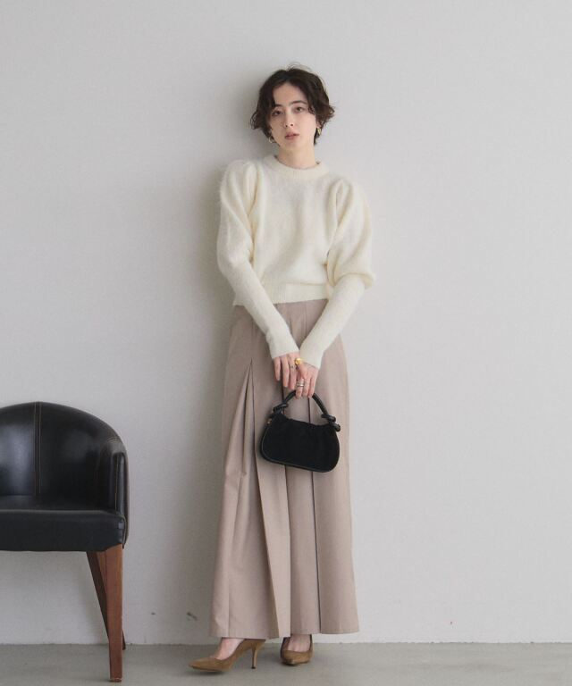 オフィシャルサイト限定】モヘアパフスリーブニット
