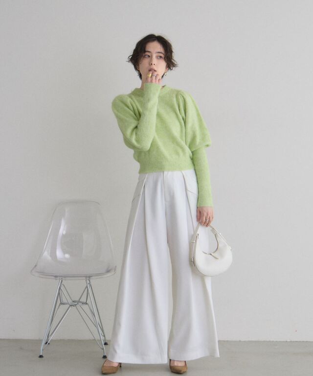 オフィシャルサイト限定】モヘアパフスリーブニット