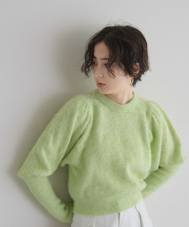 パフスリーブモヘアニット♡ モヘアパフスリーブニット – LIAN