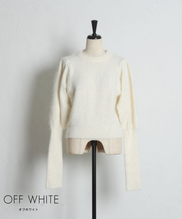 オフィシャルサイト限定】モヘアパフスリーブニット