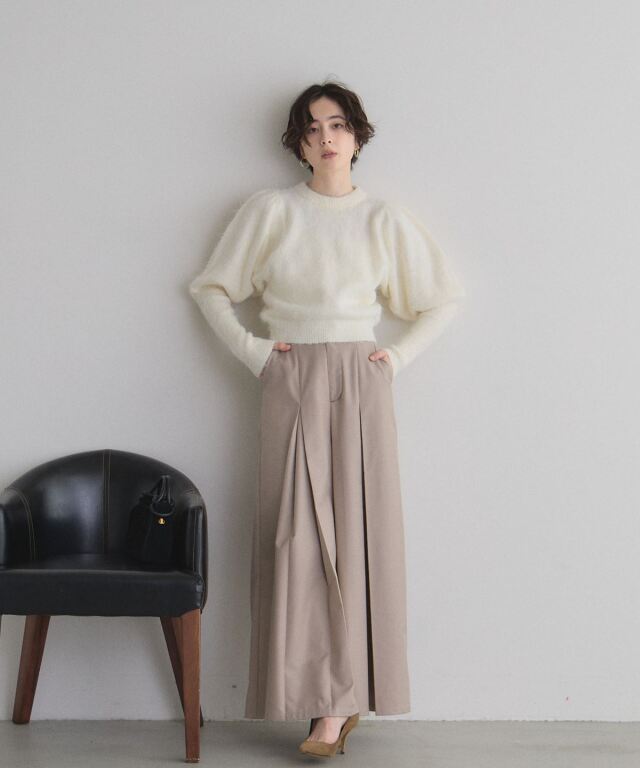 オフィシャルサイト限定】モヘアパフスリーブニット