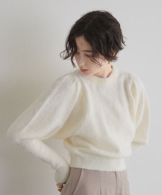 オフィシャルサイト限定】モヘアパフスリーブニット
