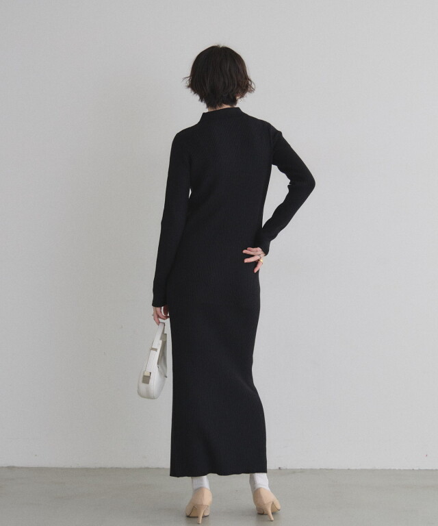 オフィシャルサイト限定】ポロニットロングワンピース