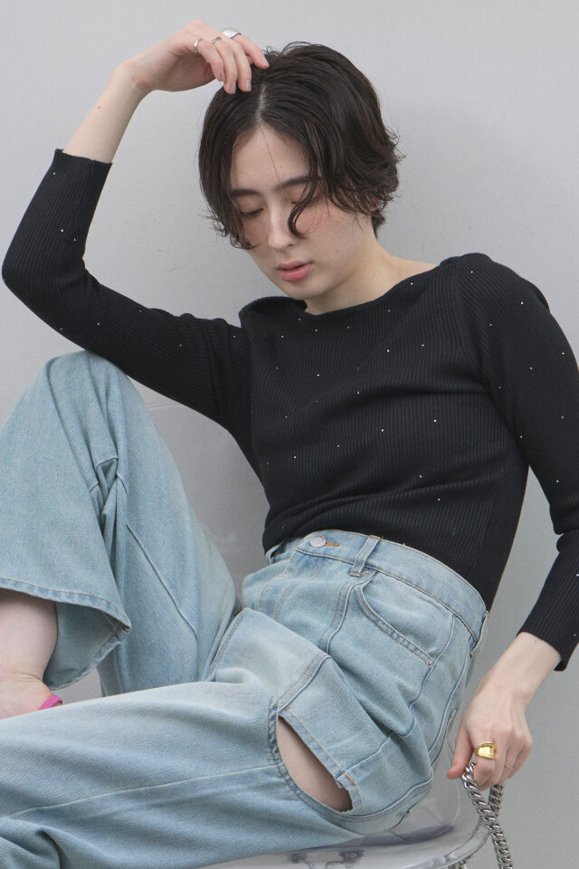 ケーブルニット