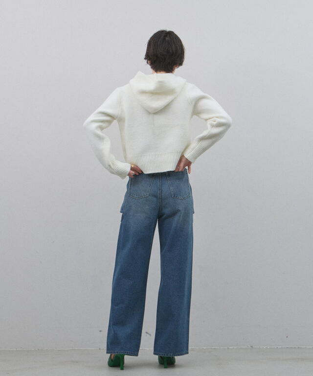 オフィシャルサイト限定】サイドカットデニムストレートパンツ