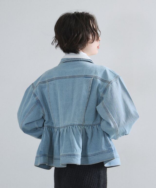 オフィシャルサイト限定】デニムペプラムジャケット
