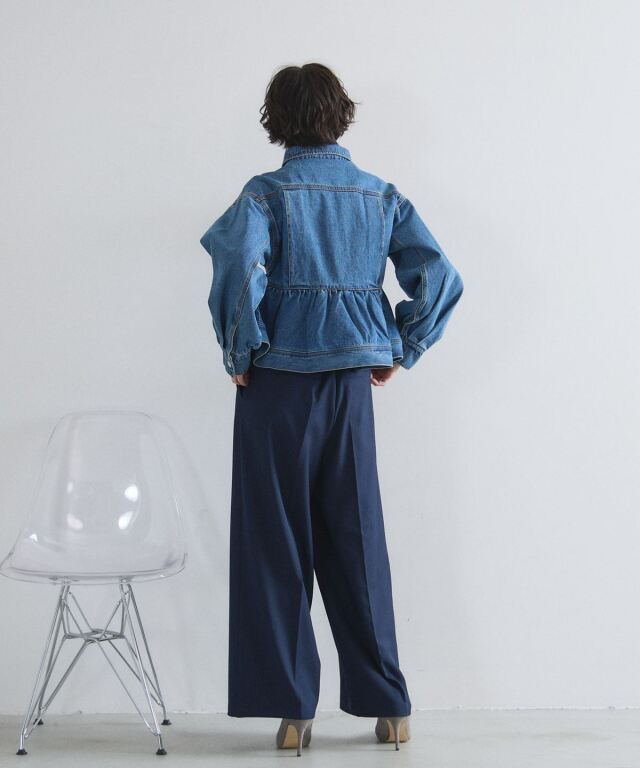 オフィシャルサイト限定】デニムペプラムジャケット
