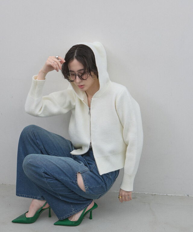 オフィシャルサイト限定】WZIPニットパーカー