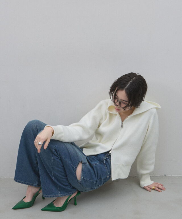 オフィシャルサイト限定】WZIPニットパーカー