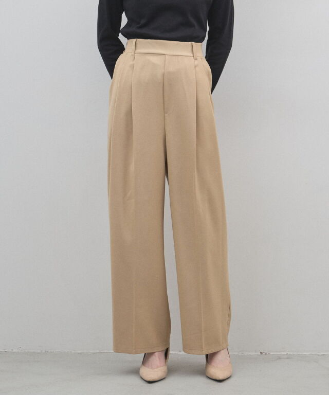 オフィシャルサイト限定】ツイルワイドストレートパンツ（セットアップ）
